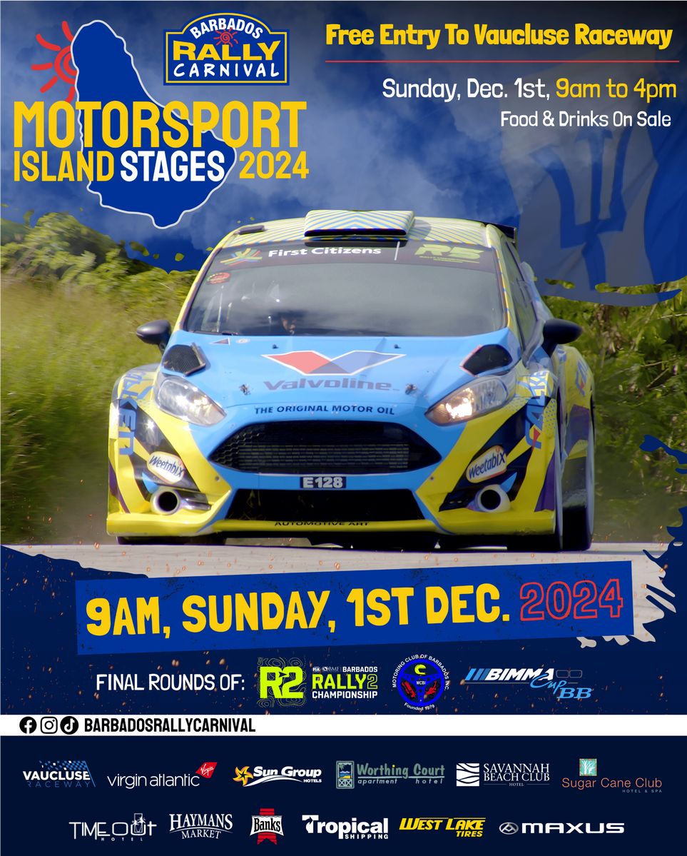 2024 Barbados Rally Carnival Flyer 2024 Barbados Rally Carnival Flyer