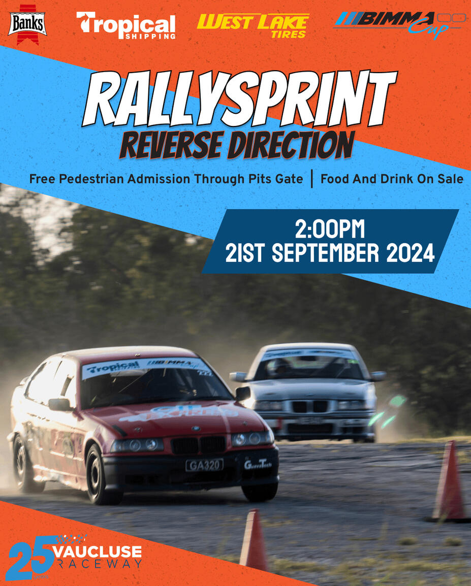 Vaucluse Raceway RallySprint Flyer Vaucluse Raceway RallySprint Flyer