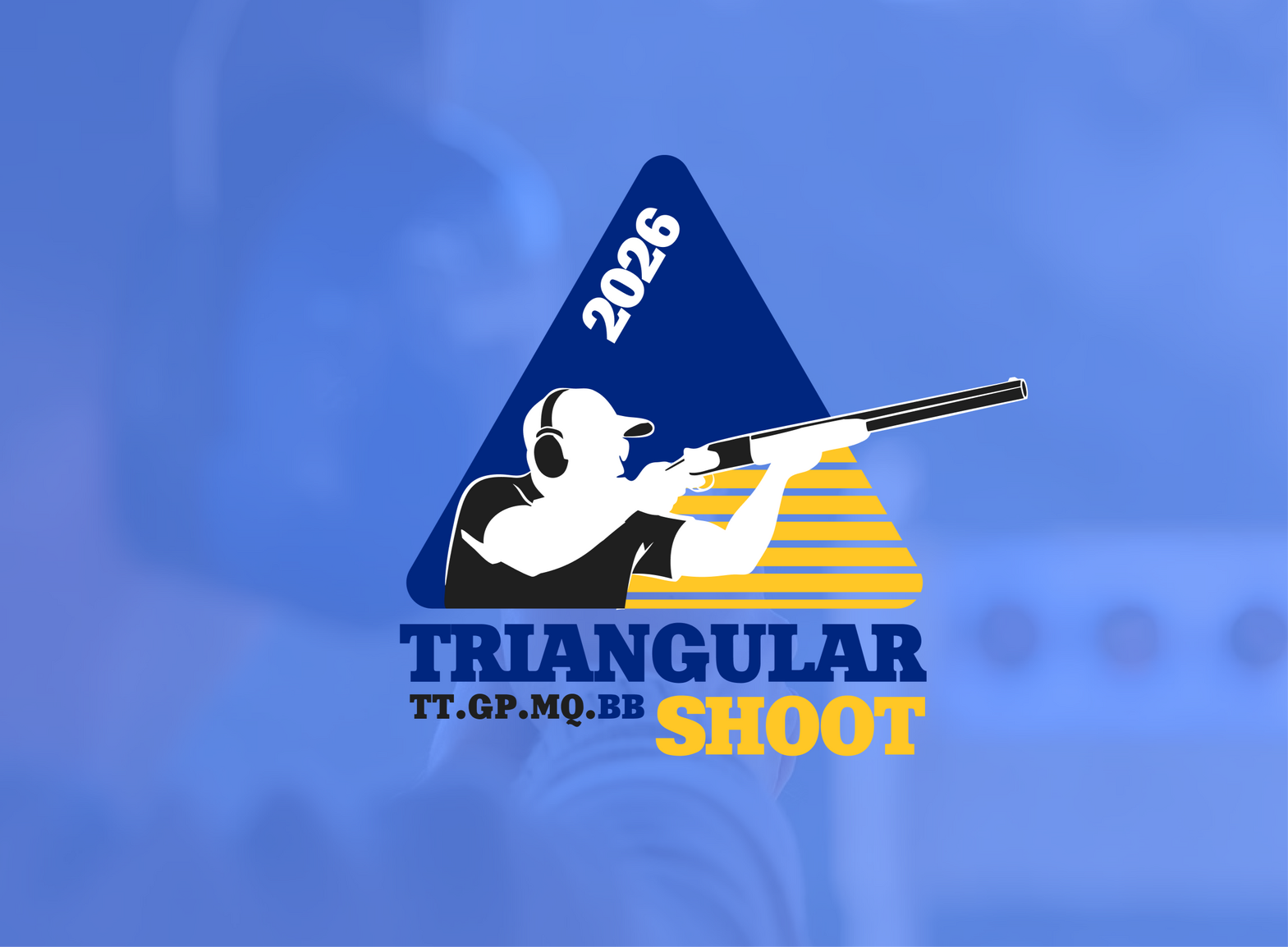 Triangular Shoot Competition Logo for Clay Target Shooting Association