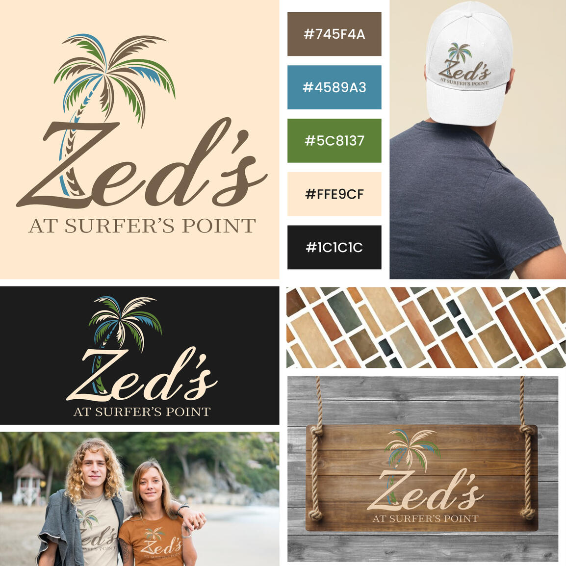 Zed's At Surfers Point Brand Redesign Zed's At Surfers Point Brand Redesign